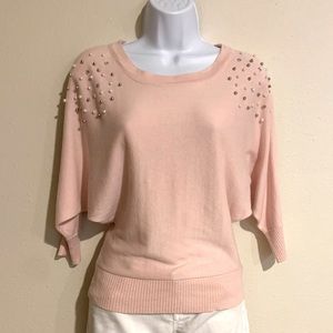 IZ Byer Pink Pearl Sweater